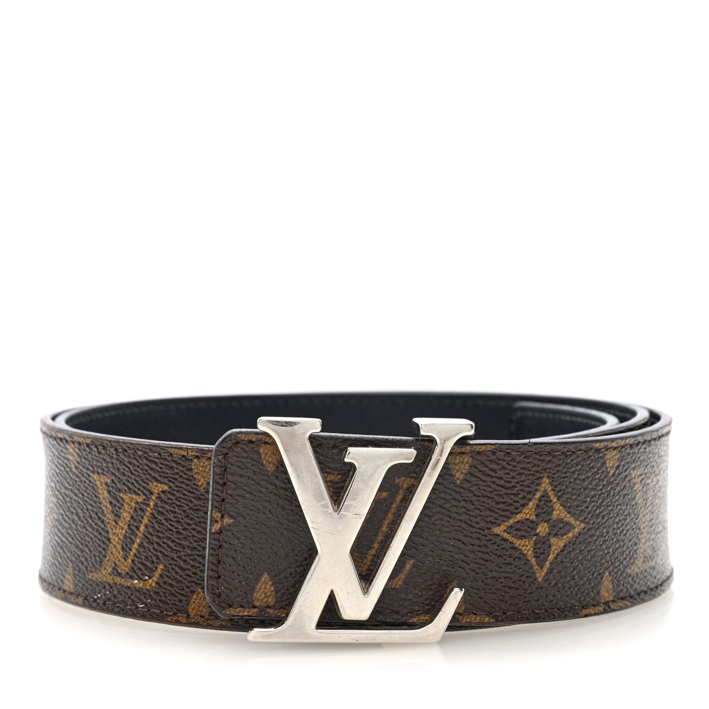 Monogram Calfskin 40mm LV Initiales Reversible Belt 90 36 Black