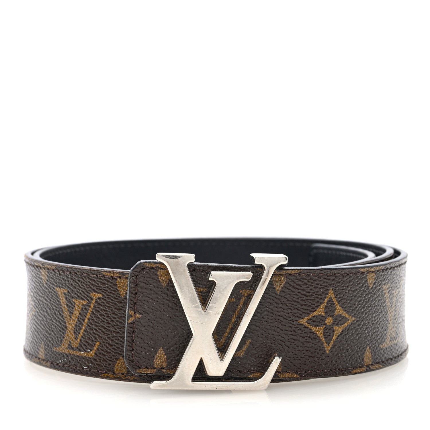 Louis Vuitton Monogram Calfskin 40mm LV Initiales Reversible Belt 90 36 Black 1 of 6