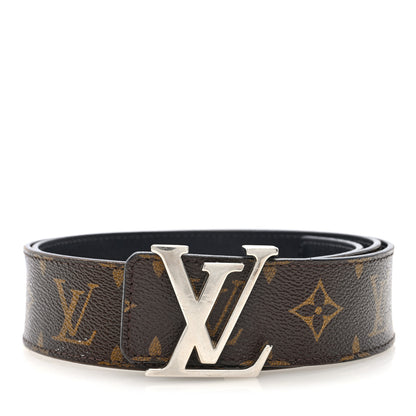 Louis Vuitton Monogram Calfskin 40mm LV Initiales Reversible Belt 90 36 Black 1 of 6