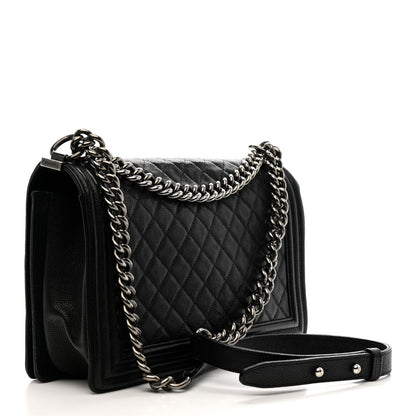 Chanel Caviar Quilted New Medium Boy Flap Black 3 of 10
