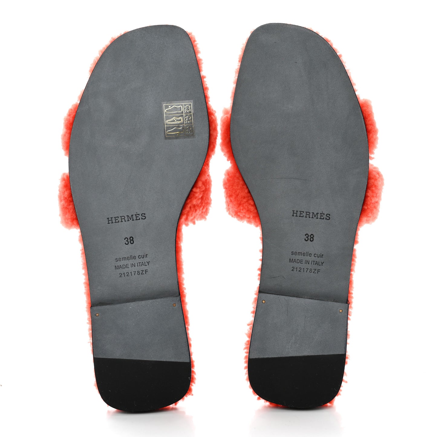 Woolskin Oran Sandals 38 Orange