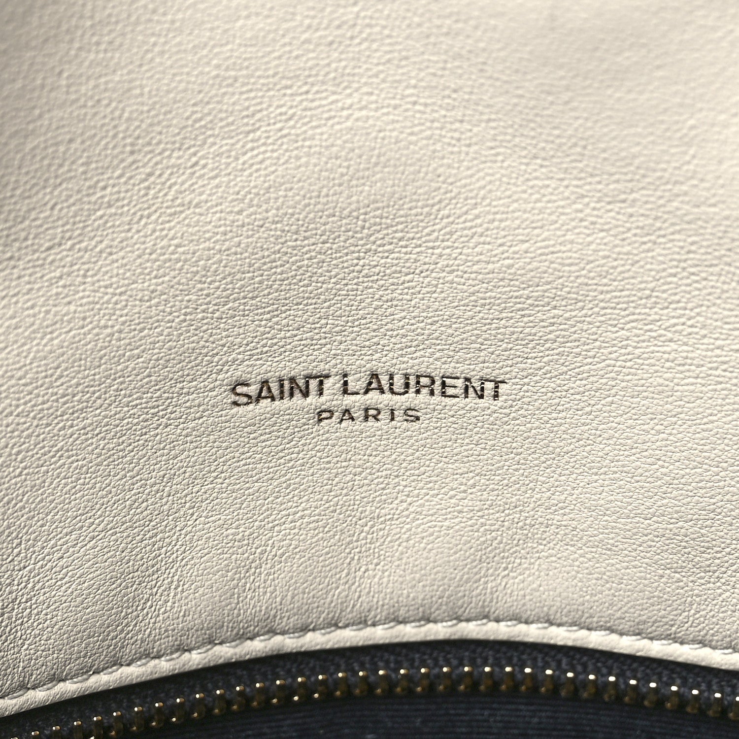 Saint Laurent Lambskin Quilted Small Loulou Puffer Monogram Chain Satchel Blanc Vintage 5 of 12