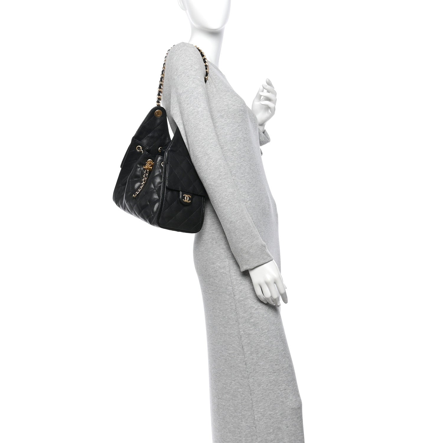 Chanel Caviar Quilted Small Chanel 25 Handbag Black 2 of 10