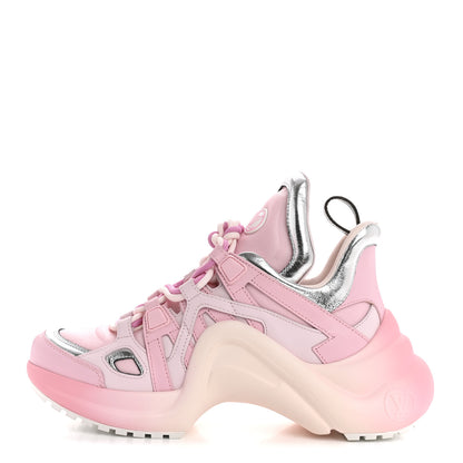 Louis Vuitton Calfskin Technical Nylon LV Archlight Sneaker 37 Rose Clair 1 of 11