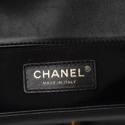 Chanel Lambskin Quilted Medium Boy Flap Black 6 of 7