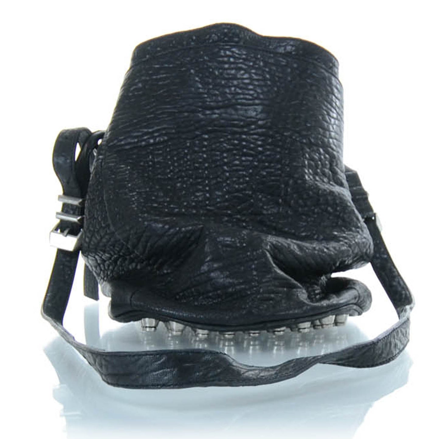 Leather Diego Bucket Bag Black