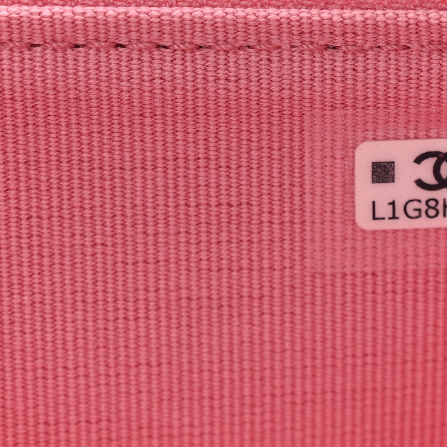 Lambskin Quilted CC Zip Around Card Holder Pink