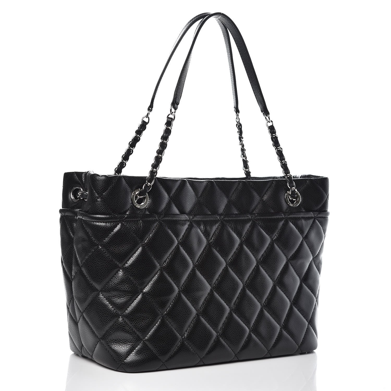 Chanel Caviar Quilted Timeless CC Soft Tote Black 3 of 10