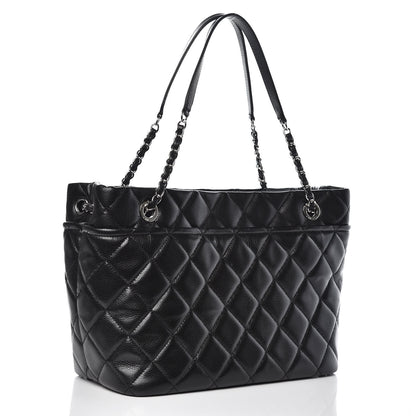 Chanel Caviar Quilted Timeless CC Soft Tote Black 3 of 10