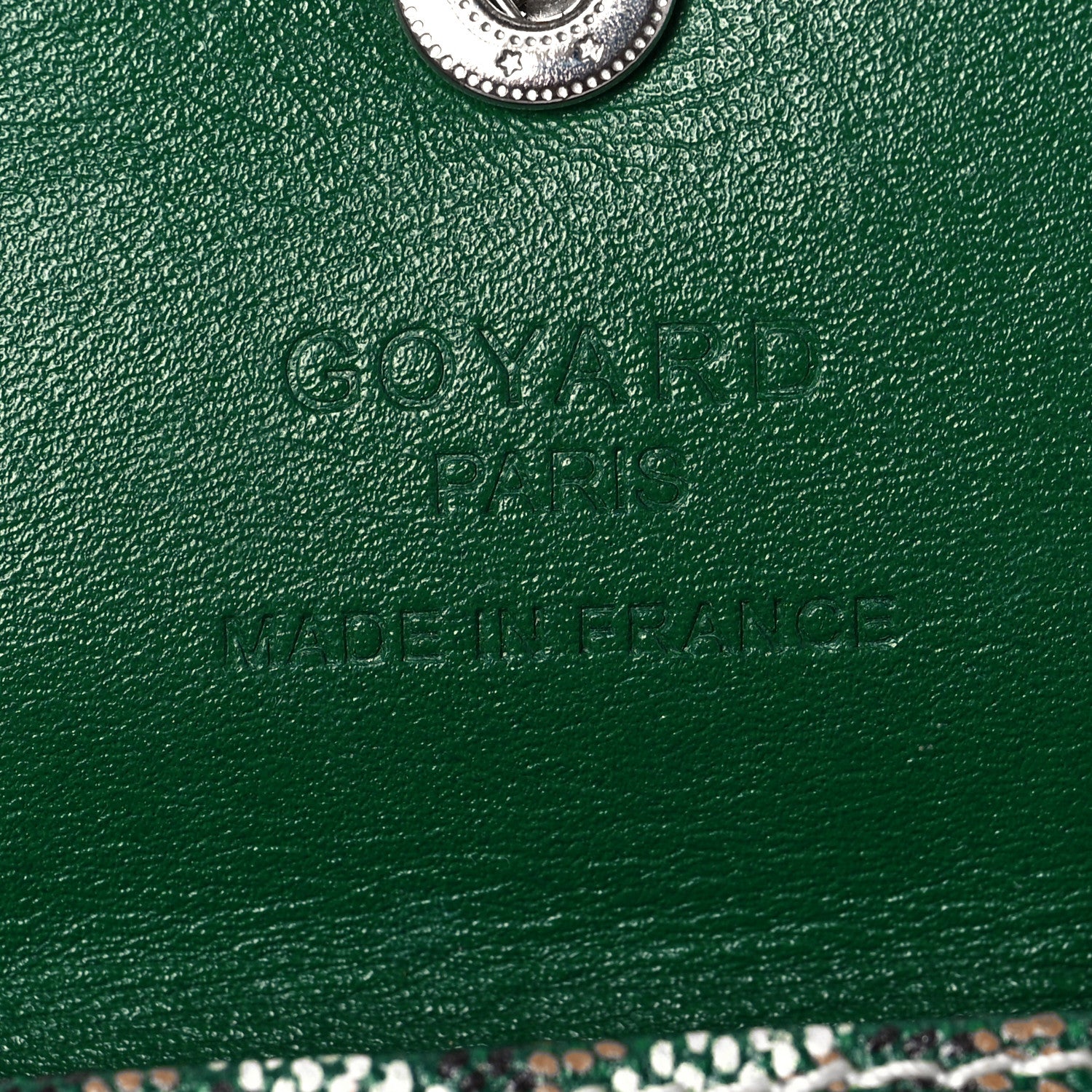 Goyard Goyardine Pouch Green 6 of 8