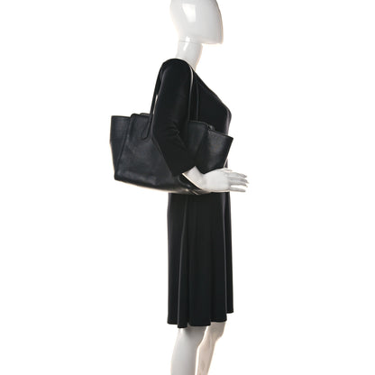 Gucci Pebbled Calfskin Small Swing Tote Black 2 of 11