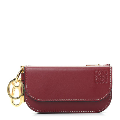 Loewe Smooth Calfskin Mini Gate Wallet Wine 1 of 6