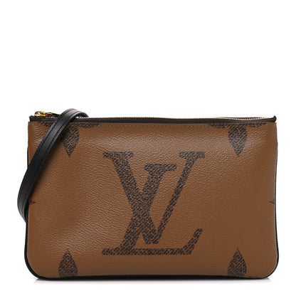 Louis Vuitton Reverse Monogram Giant Double Zip Pochette 1 of 9