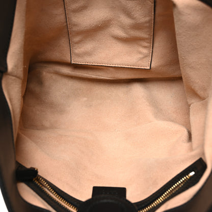 Gucci Soft GG Supreme Monogram Bees Small Crossbody Tote Beige Oro Black 5 of 10