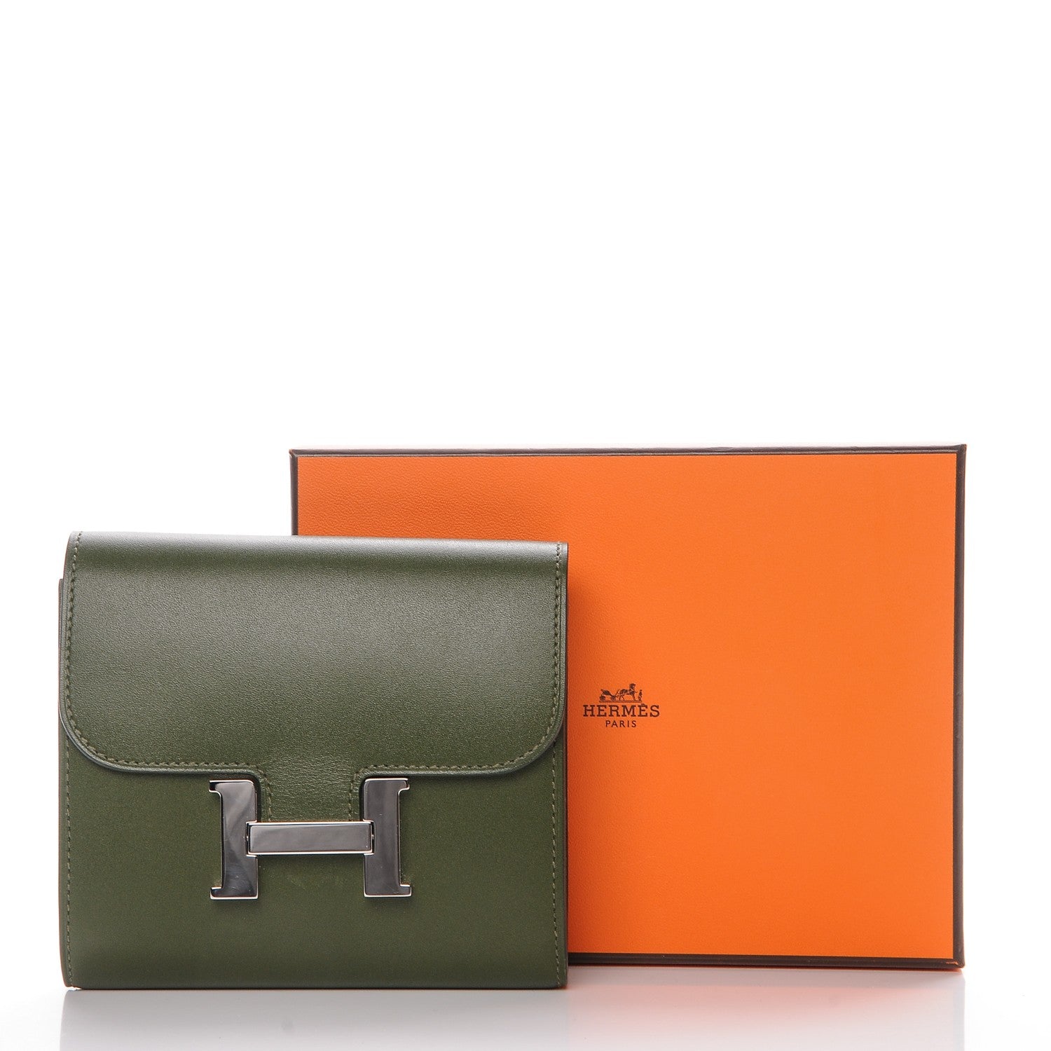Hermes Tadelakt Constance Short Wallet Canopee 7 of 7
