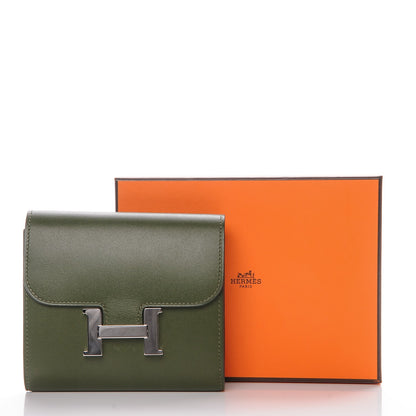 Hermes Tadelakt Constance Short Wallet Canopee 7 of 7