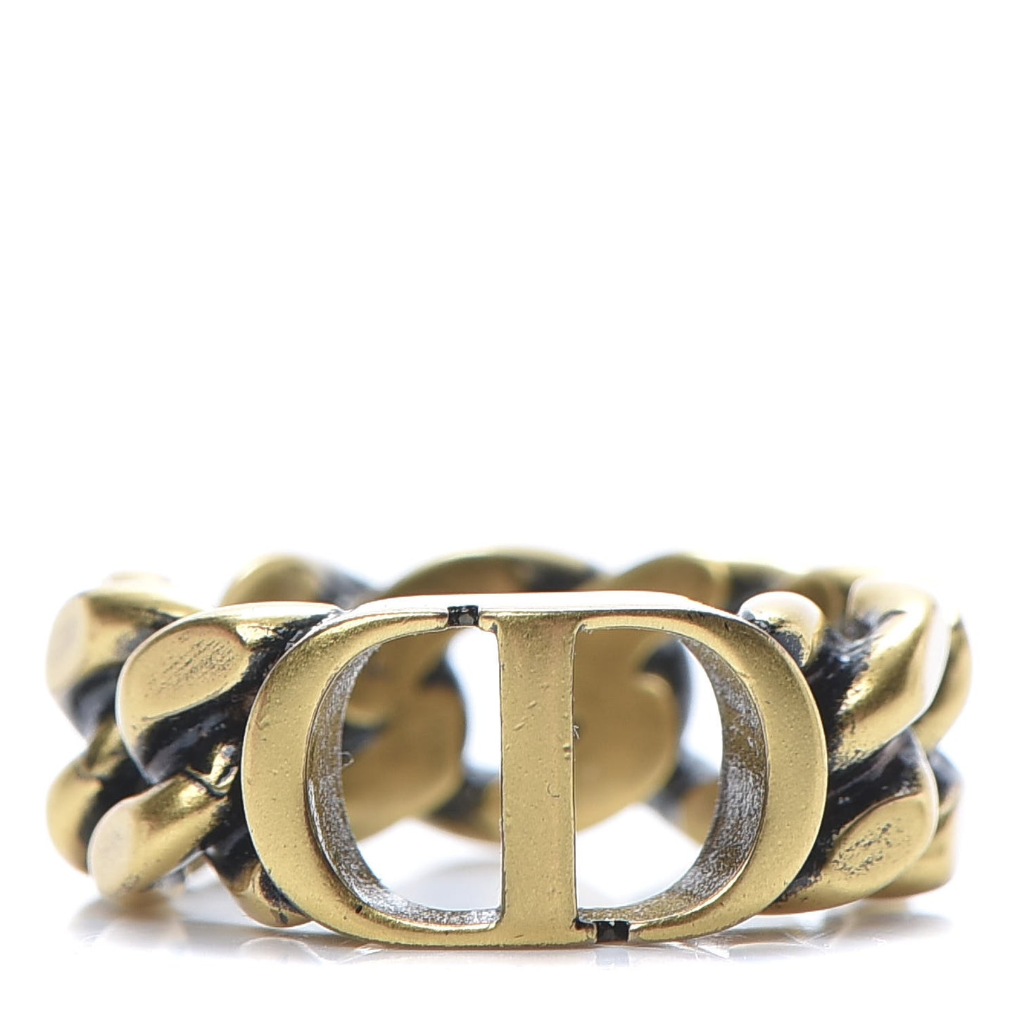 Metal Montaigne 30 Chain Ring Antique Gold