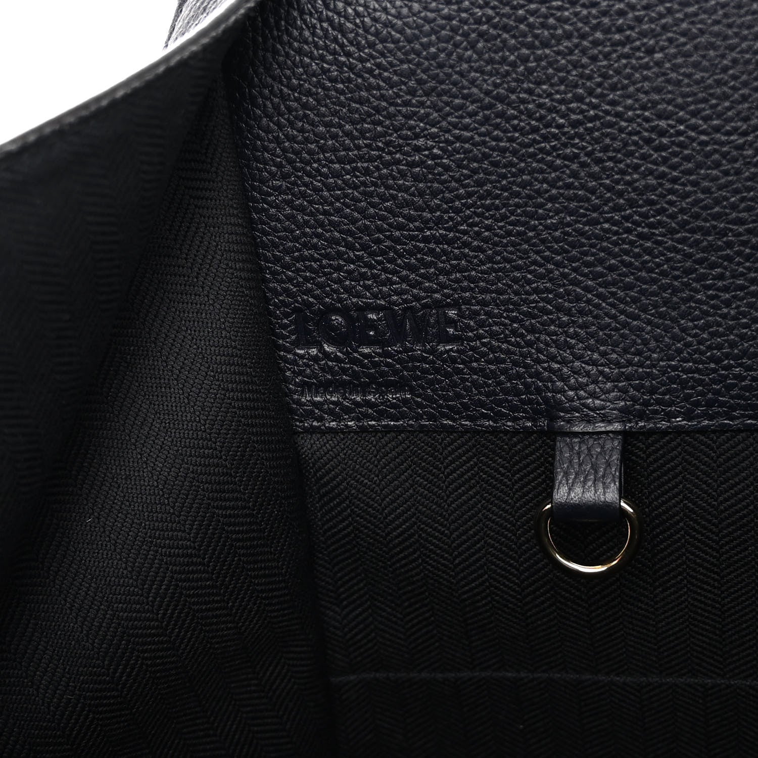 Loewe Calfskin Small Hammock Shoulder Bag Midnight Blue Black 6 of 11