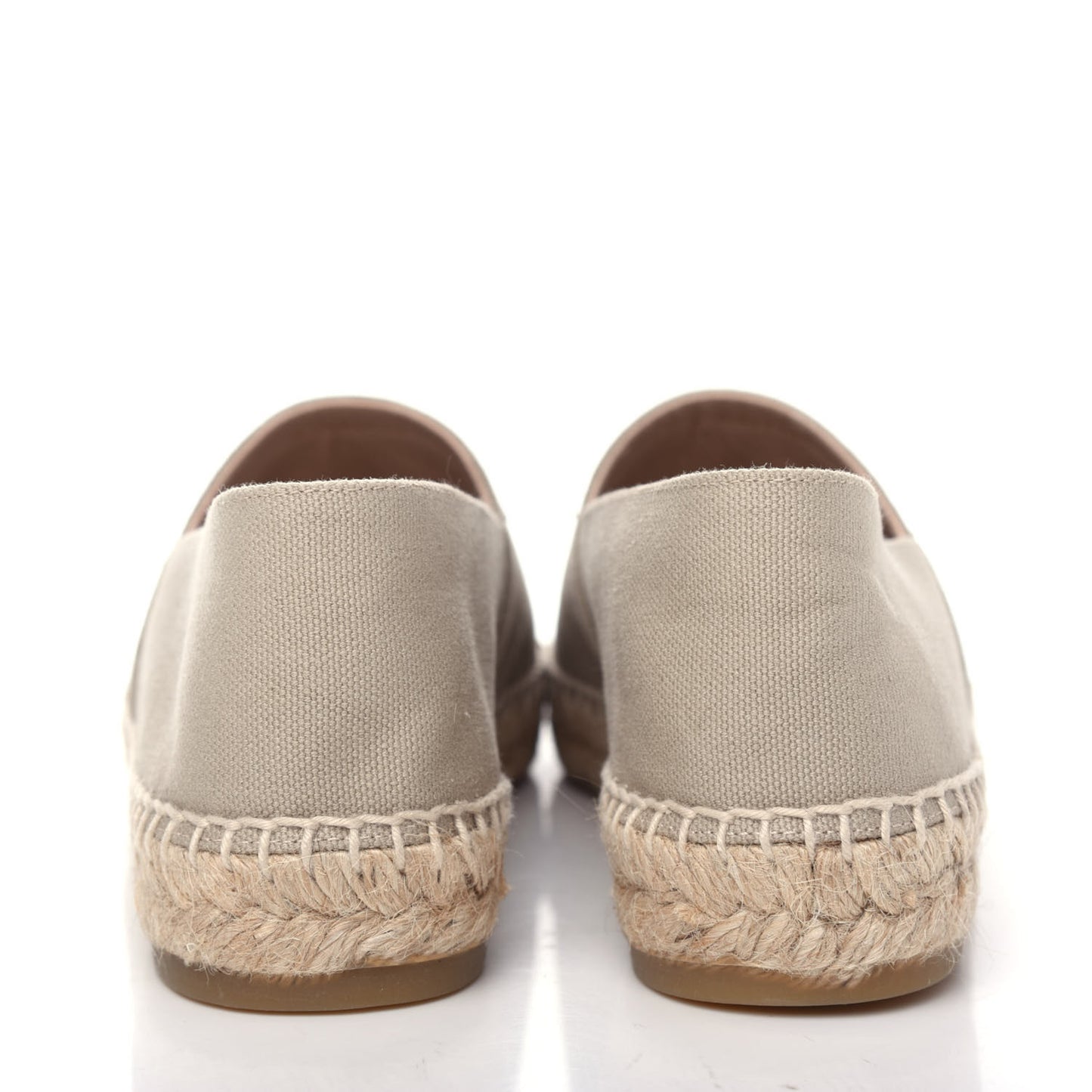 Canvas Grosgrain CC Espadrilles 39 Light Green Black
