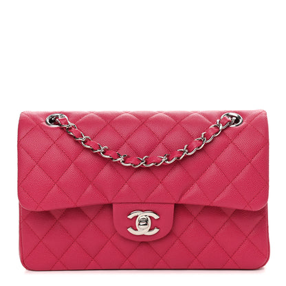 Chanel Caviar Quilted Small Double Flap Dark Pink 1 of 11
