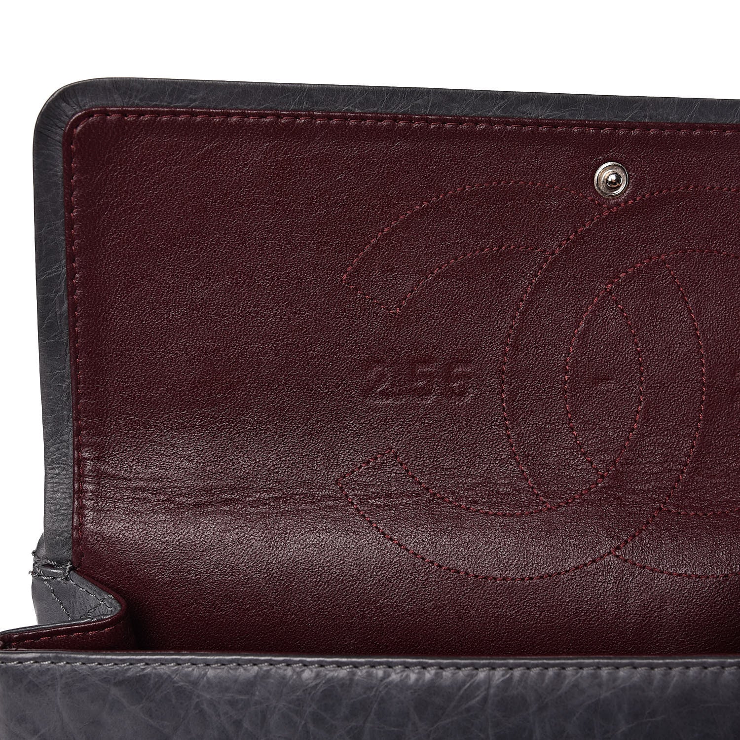 Chanel Aged Calfskin Quilted 50th Anniversary 2.55 Reissue 227 Flap Grey 8 of 14