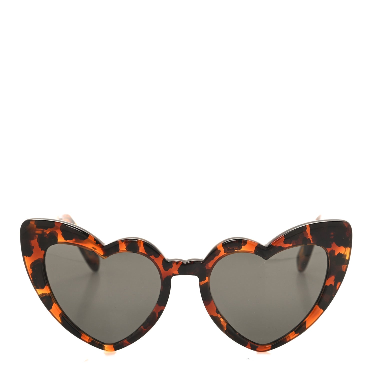Saint Laurent Acetate Heart Frame Loulou SL181 Sunglasses Tortoise 2 of 8