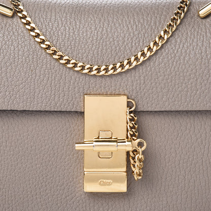 Chloe Grained Lambskin Mini Drew Shoulder Bag Motty Grey 8 of 8
