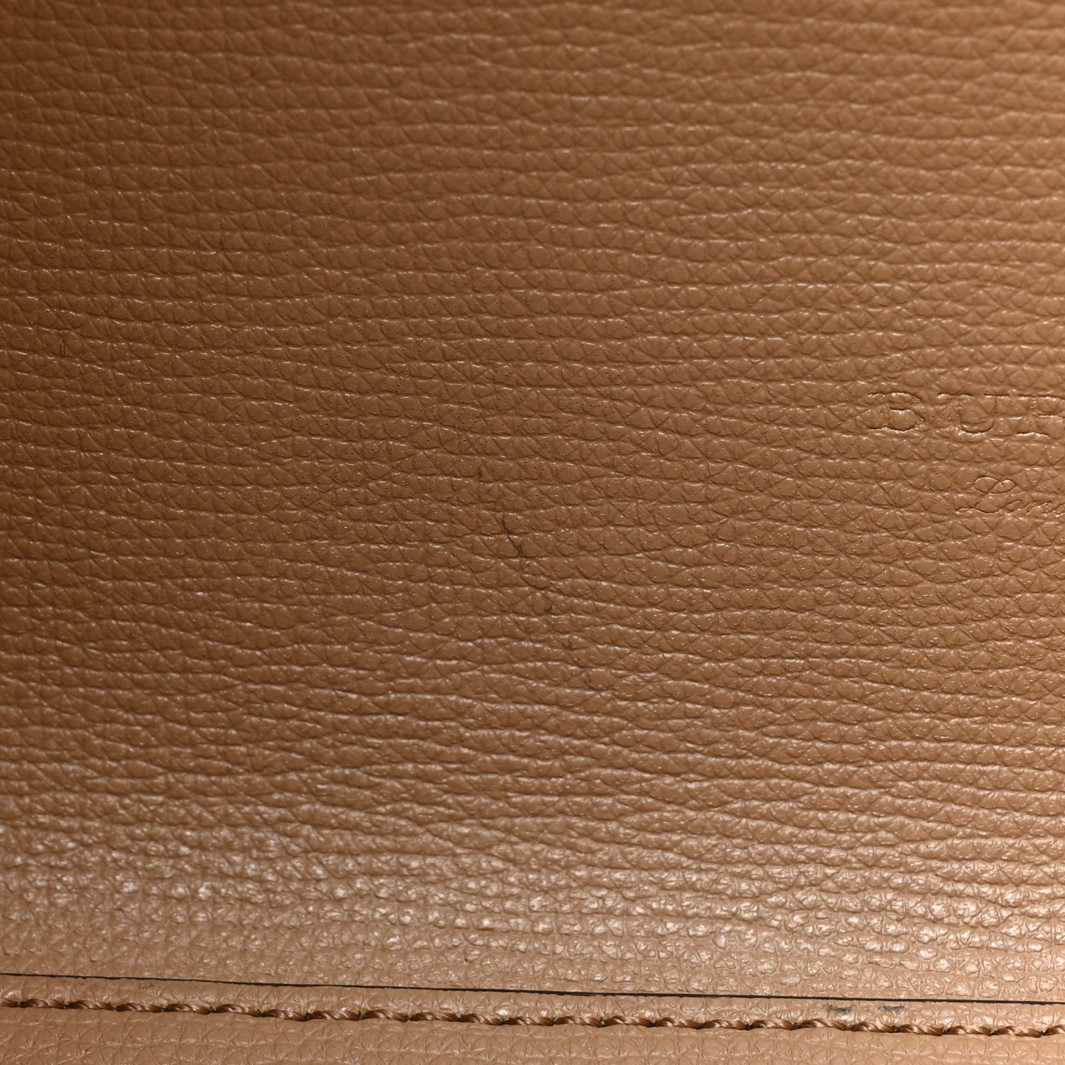 Burberry Grainy Calfskin Haymarket Check Medium Reversible Tote Camel 15 of 23