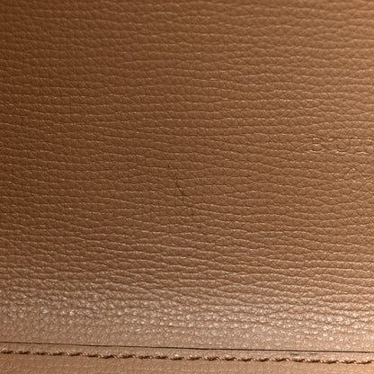 Burberry Grainy Calfskin Haymarket Check Medium Reversible Tote Camel 15 of 23