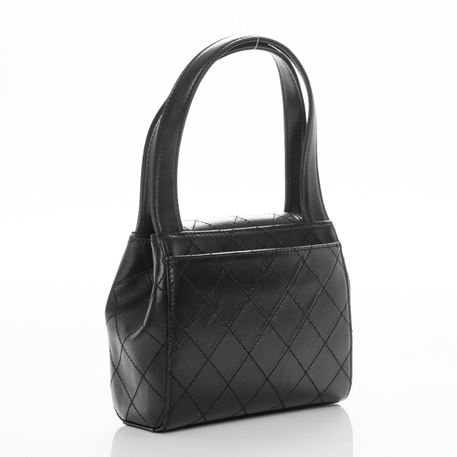 Chanel Lambskin Evening Bag Black 3 of 9