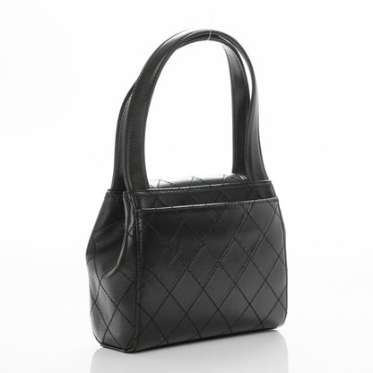 Chanel Lambskin Evening Bag Black 3 of 9
