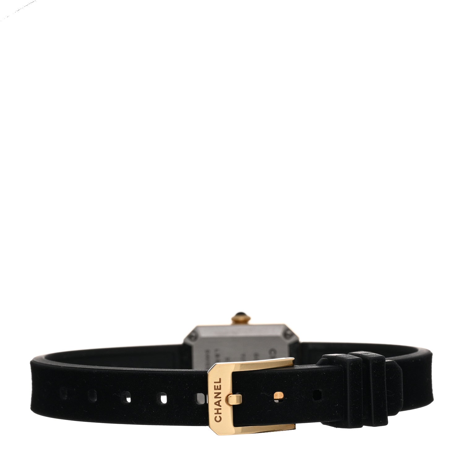 Chanel 18K Yellow Gold Titanium Rubber 20mm Premiere Ribbon Quartz Watch 3 of 5