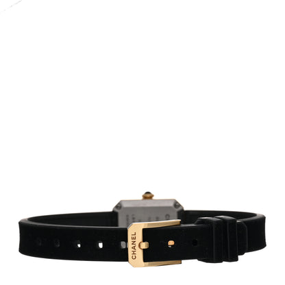 Chanel 18K Yellow Gold Titanium Rubber 20mm Premiere Ribbon Quartz Watch 3 of 5