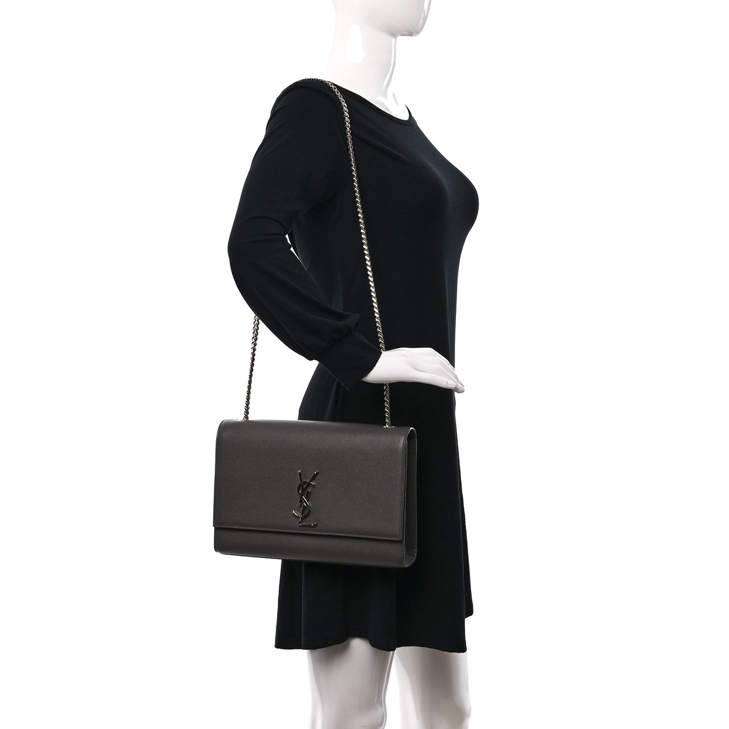 Grain De Poudre Large Classic Monogram Kate Satchel Earth