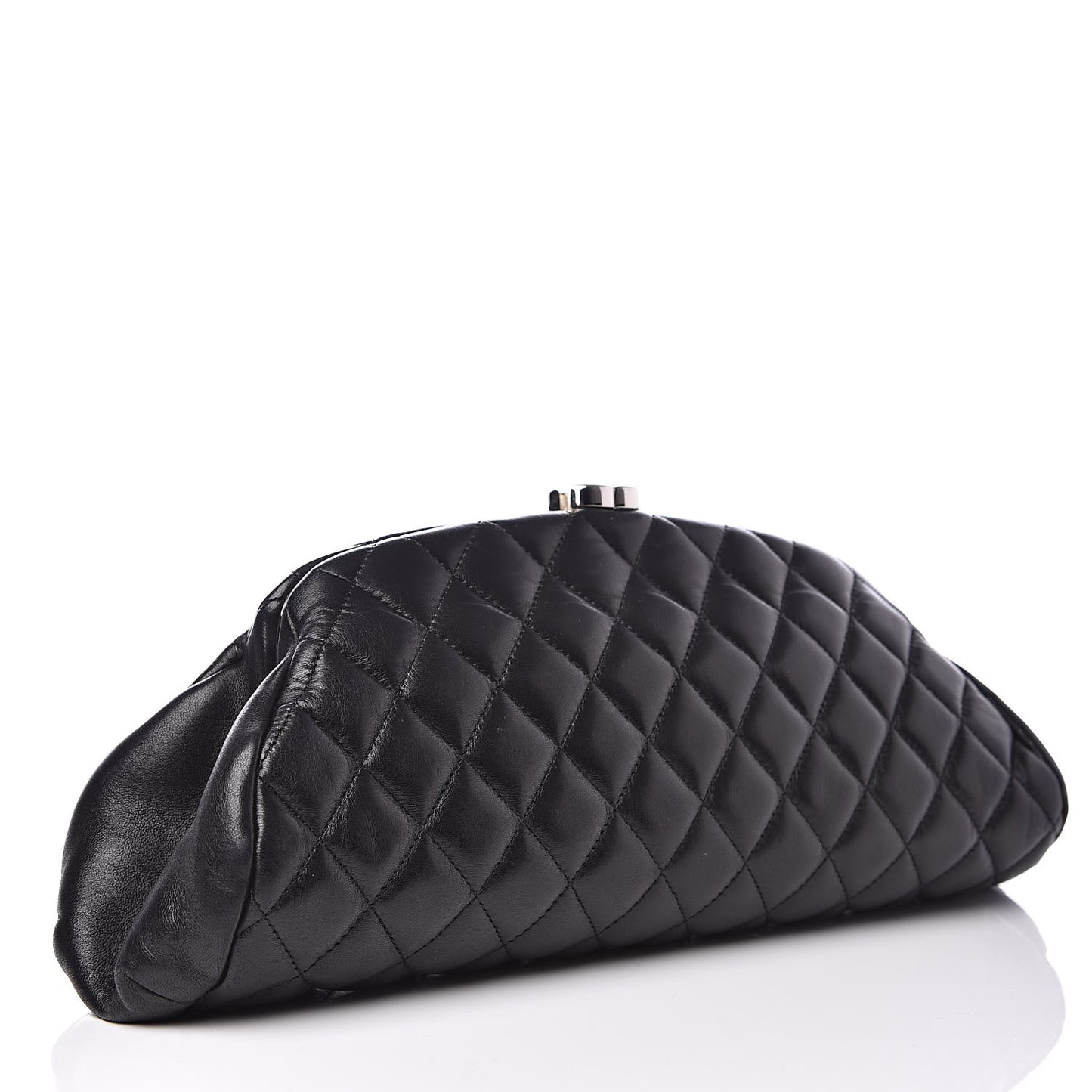 Lambskin Quilted Timeless Clutch Black