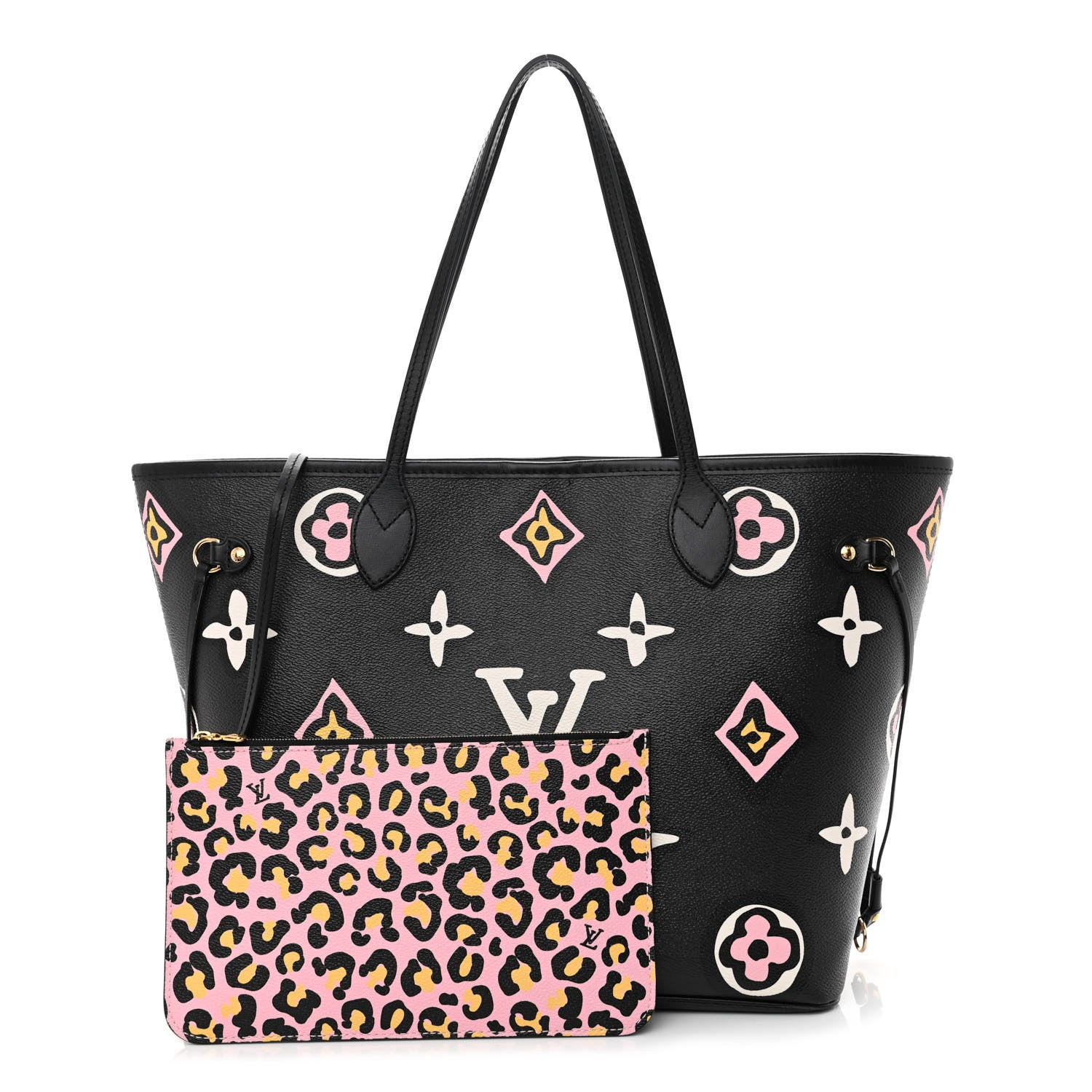 Louis Vuitton Monogram Giant Wild At Heart Neverfull MM Black 1 of 12