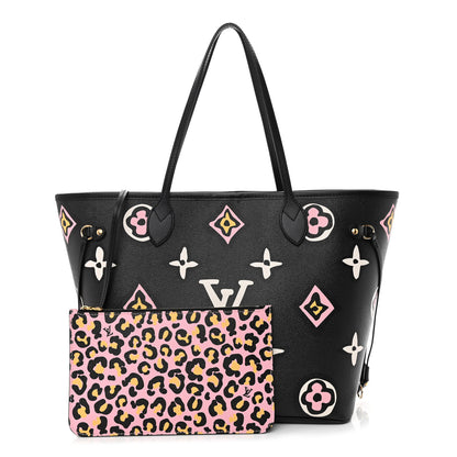Louis Vuitton Monogram Giant Wild At Heart Neverfull MM Black 1 of 12