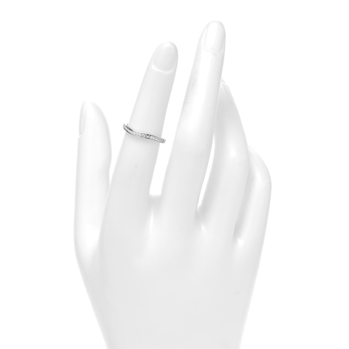 Platinum Diamond Ballerine Wedding Band Ring 49 4.75