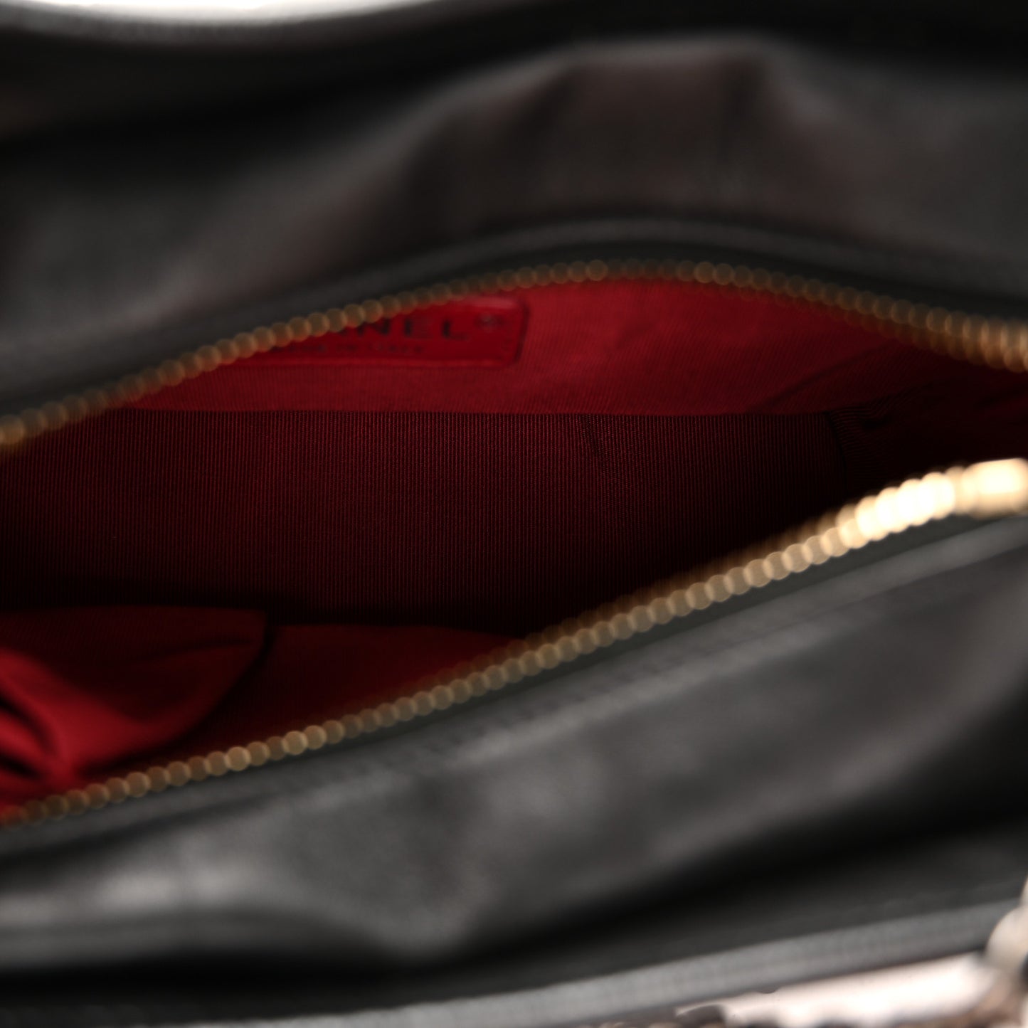 Aged Calfskin Quilted Small Gabrielle Hobo Black