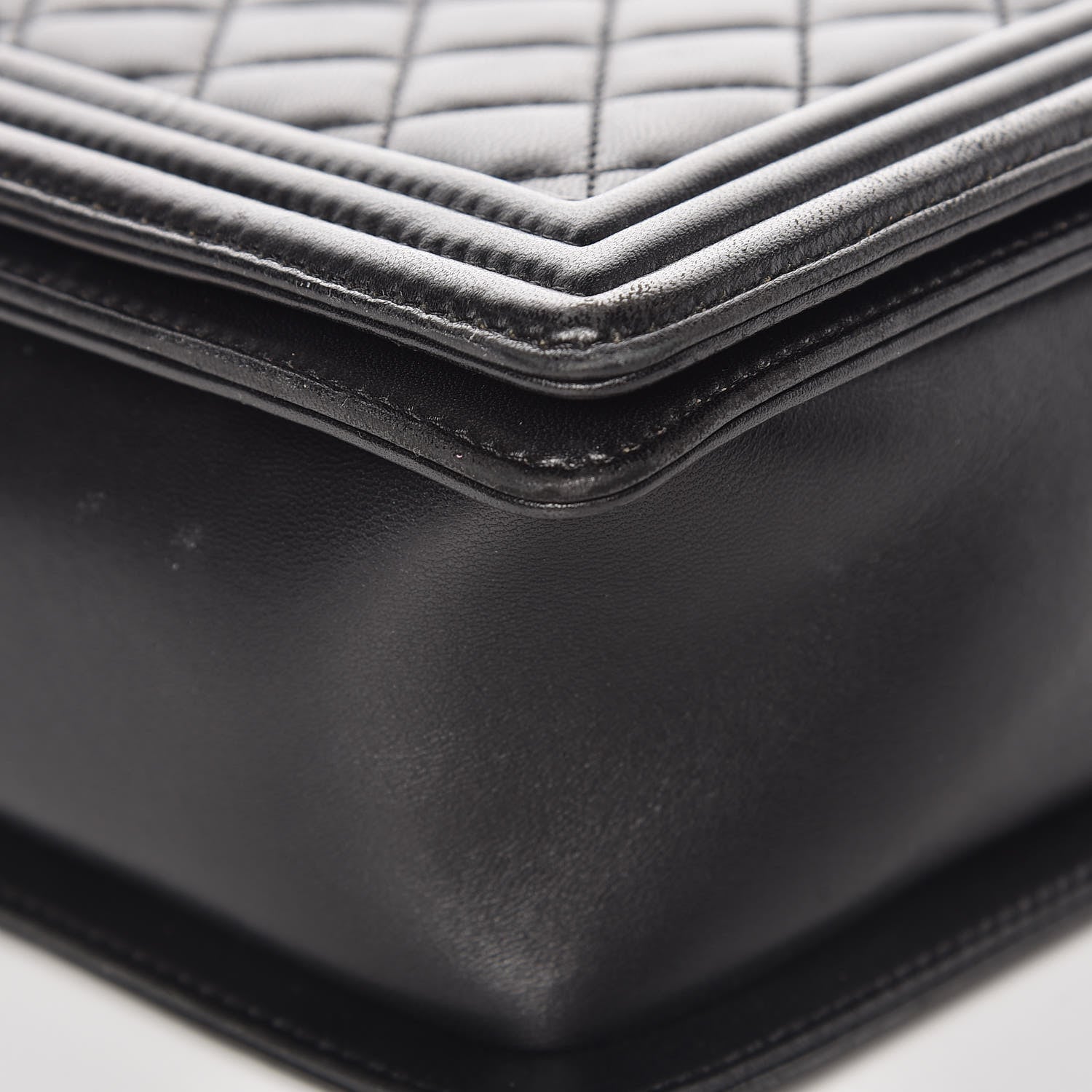 Chanel Lambskin Quilted Large Boy Flap Black 11 of 13