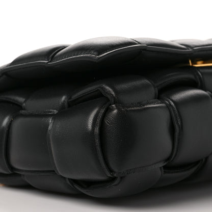 Bottega Veneta Lambskin Maxi Intreccio Padded Chain Cassette Crossbody Bag Black 7 of 8