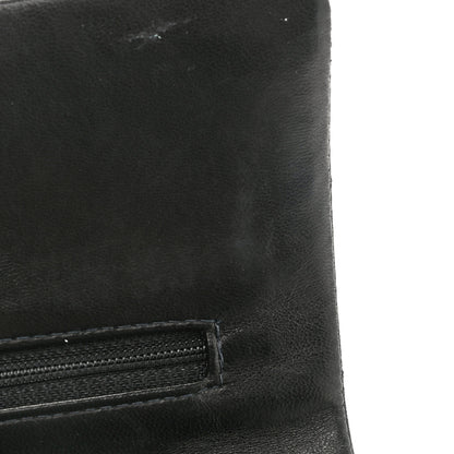 Chanel Lambskin Quilted Medium Double Flap Black 14 of 16