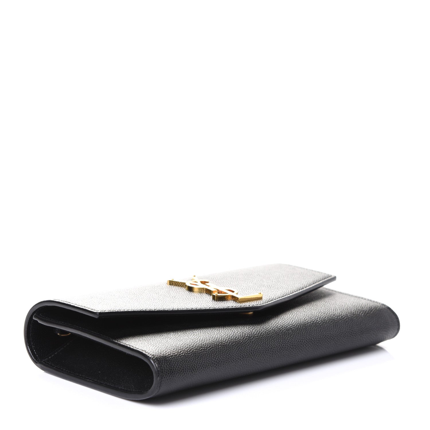 Saint Laurent Grain De Poudre Uptown Chain Wallet Black 4 of 5