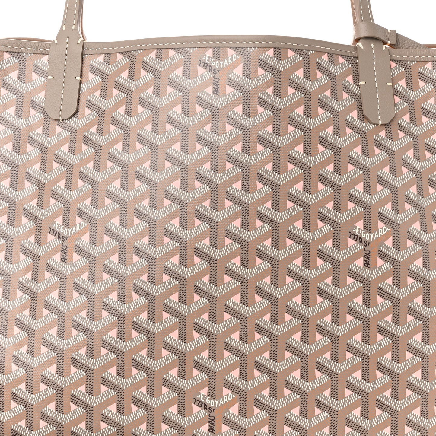 Goyardine Saint Louis Claire Voie GM Grege Powder Pink