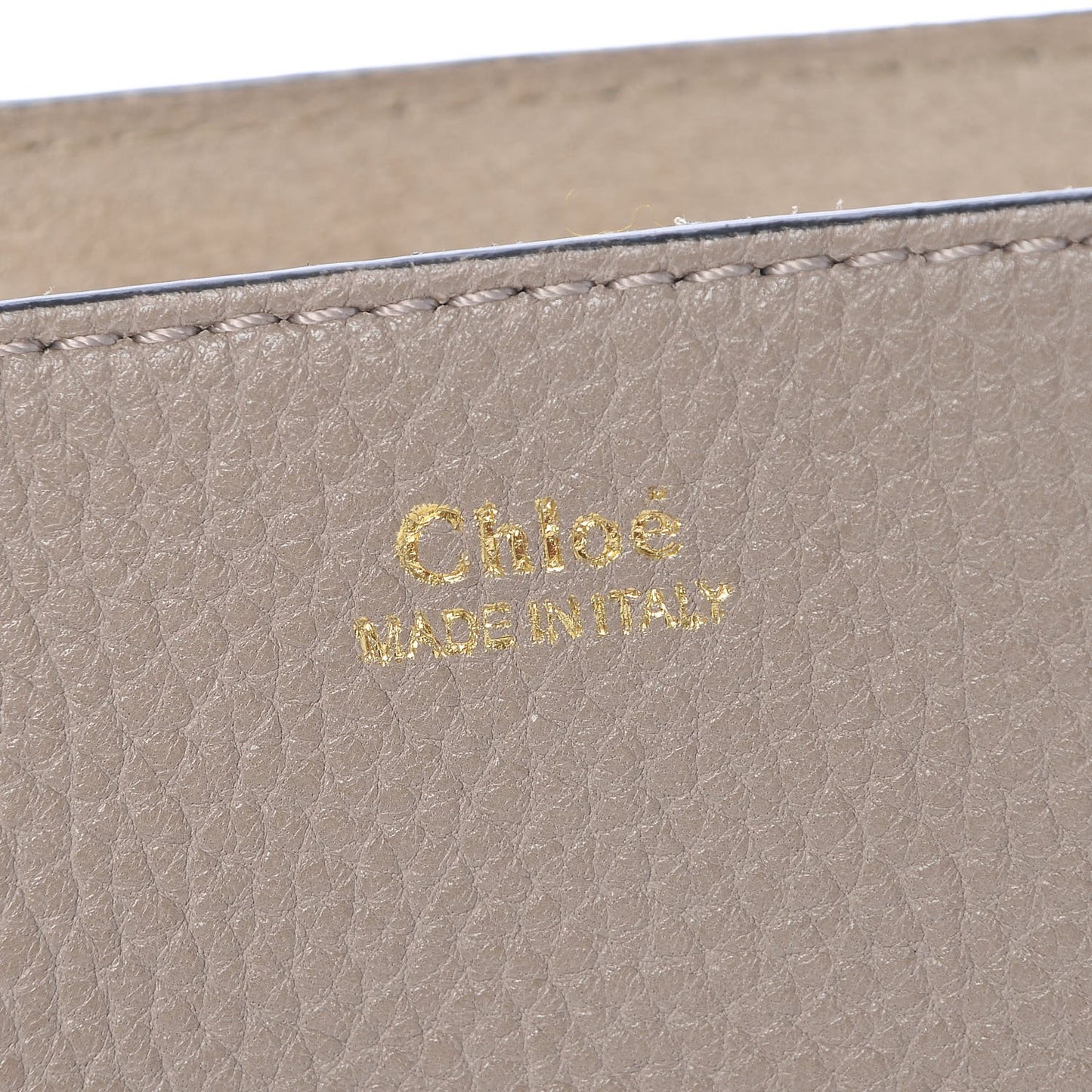 Grained Lambskin Drew Shoulder Bag Motty Grey