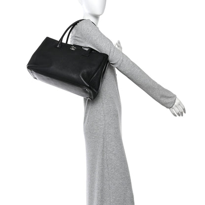 Chanel Calfskin Cerf Executive Shopper Tote Black 2 of 10