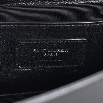 Saint Laurent Grain De Poudre Medium Classic Monogram Kate Satchel Black 6 of 6