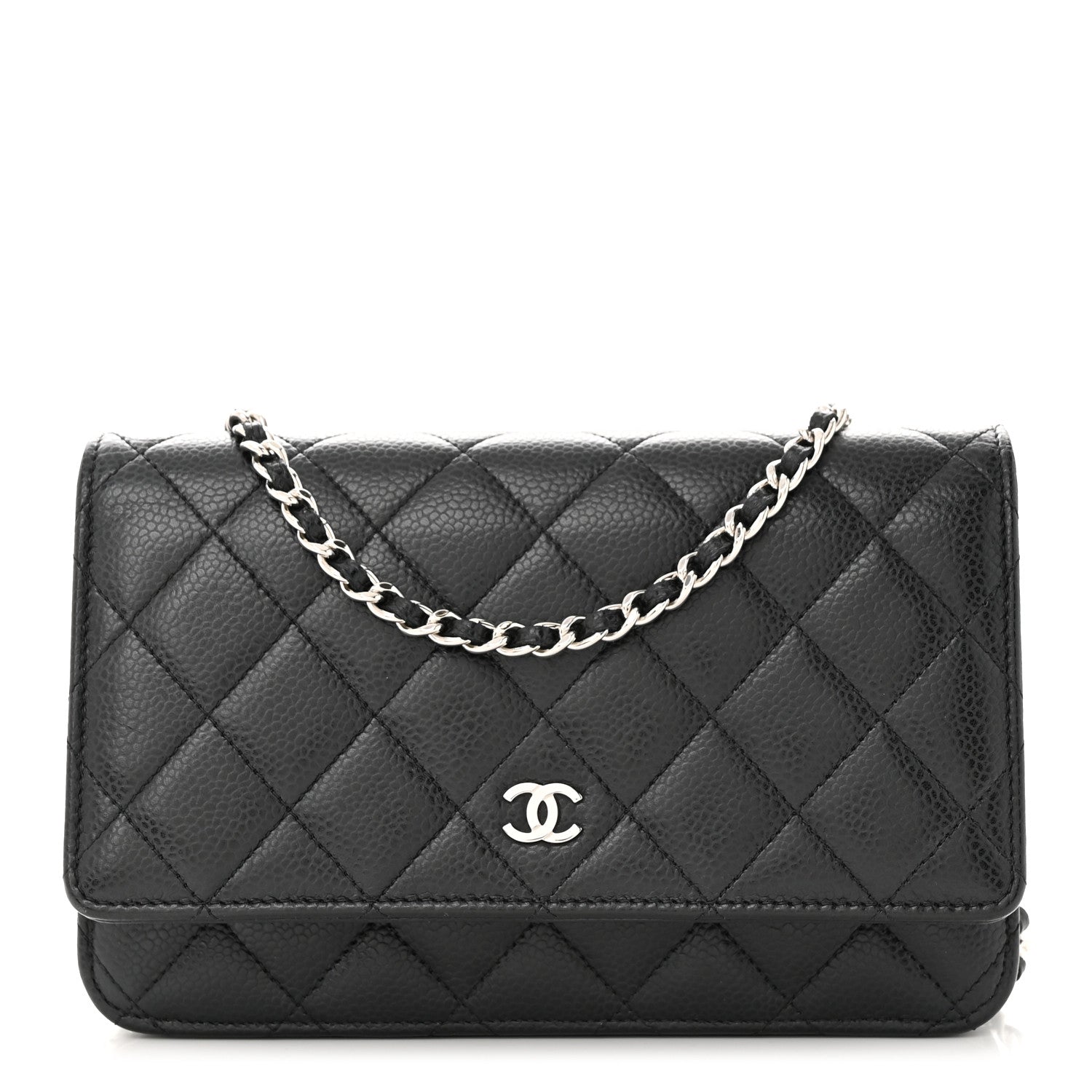 Chanel Caviar Quilted Wallet on Chain WOC Black 1 of 12