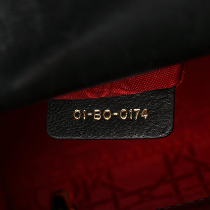 Christian Dior Lambskin Cannage Mini Lady Dior Black 7 of 16