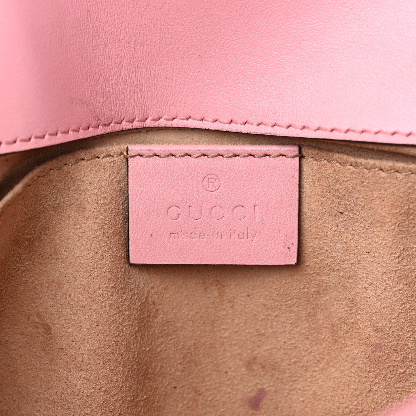 Calfskin Matelasse Mini GG Marmont Shoulder Bag Wild Rose